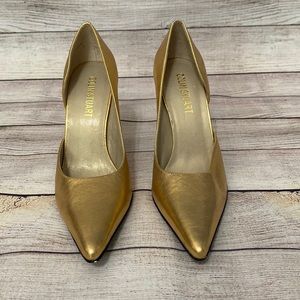 Colin Stuart Gold High Heel Shoes